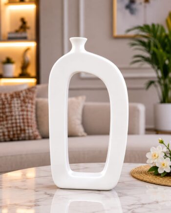 Modern Hollow Arch Ceramic Vase