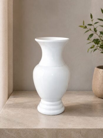 Elegant White Ceramic Vase