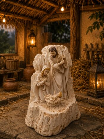 Holy Family Nativity Resin Figurine