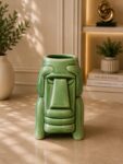 Artistic Moai Ceramic Planter